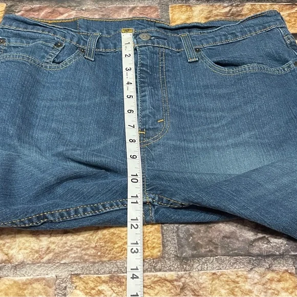 Levi's 502 Men's Regular Taper Fit Denim Jeans Blue W34 L32 Everyday Casual Work - Picture 7 of 9